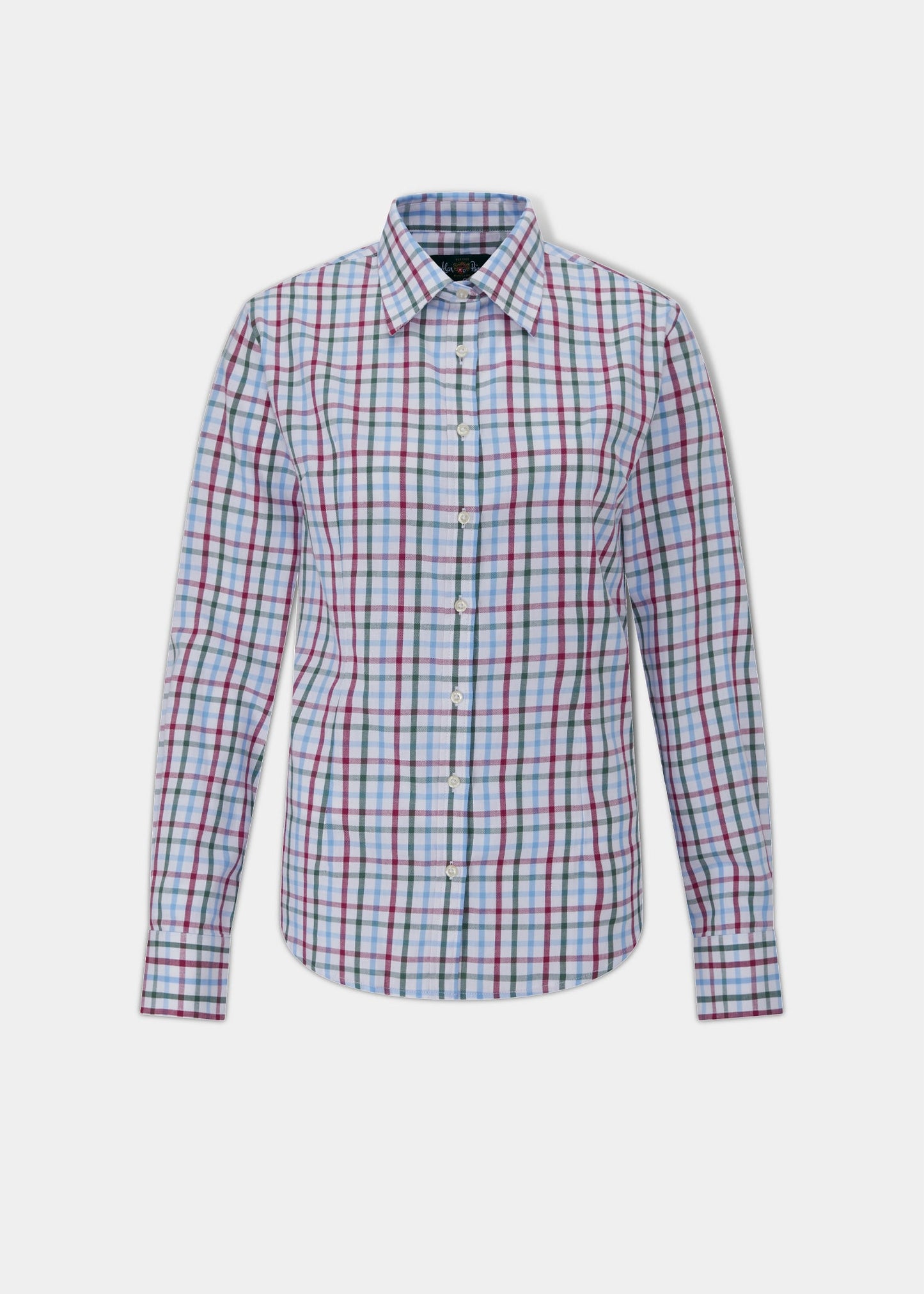 Bromford Ladies Cotton Check Shirt In Wine