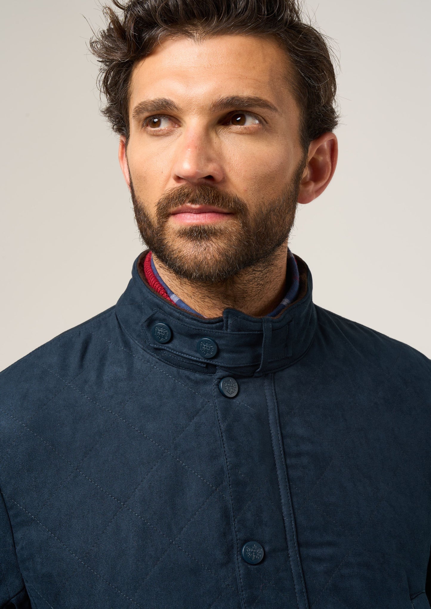 Felwell Men's Quilted Jacket In Dark Navy