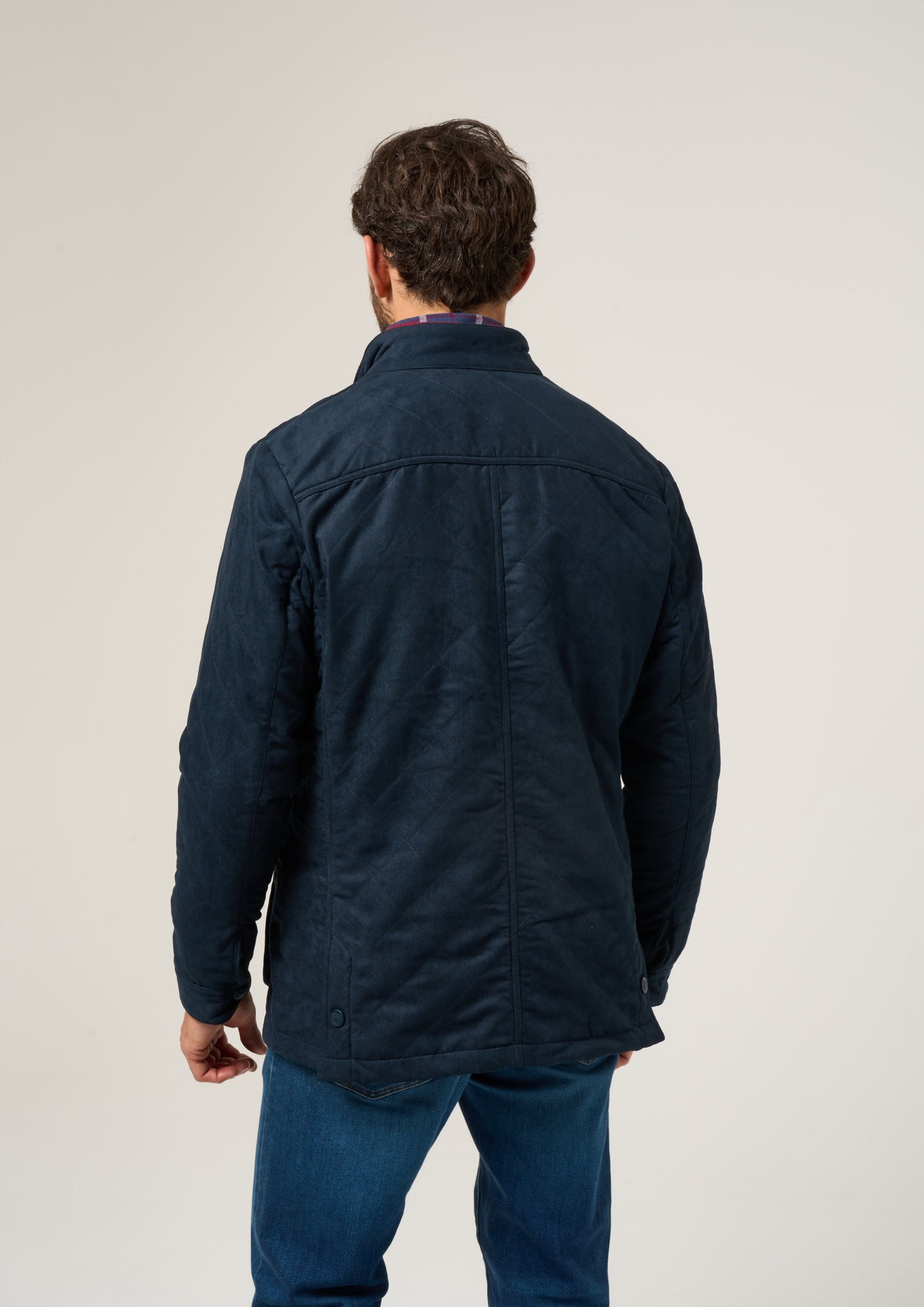 Felwell Men's Quilted Jacket In Dark Navy