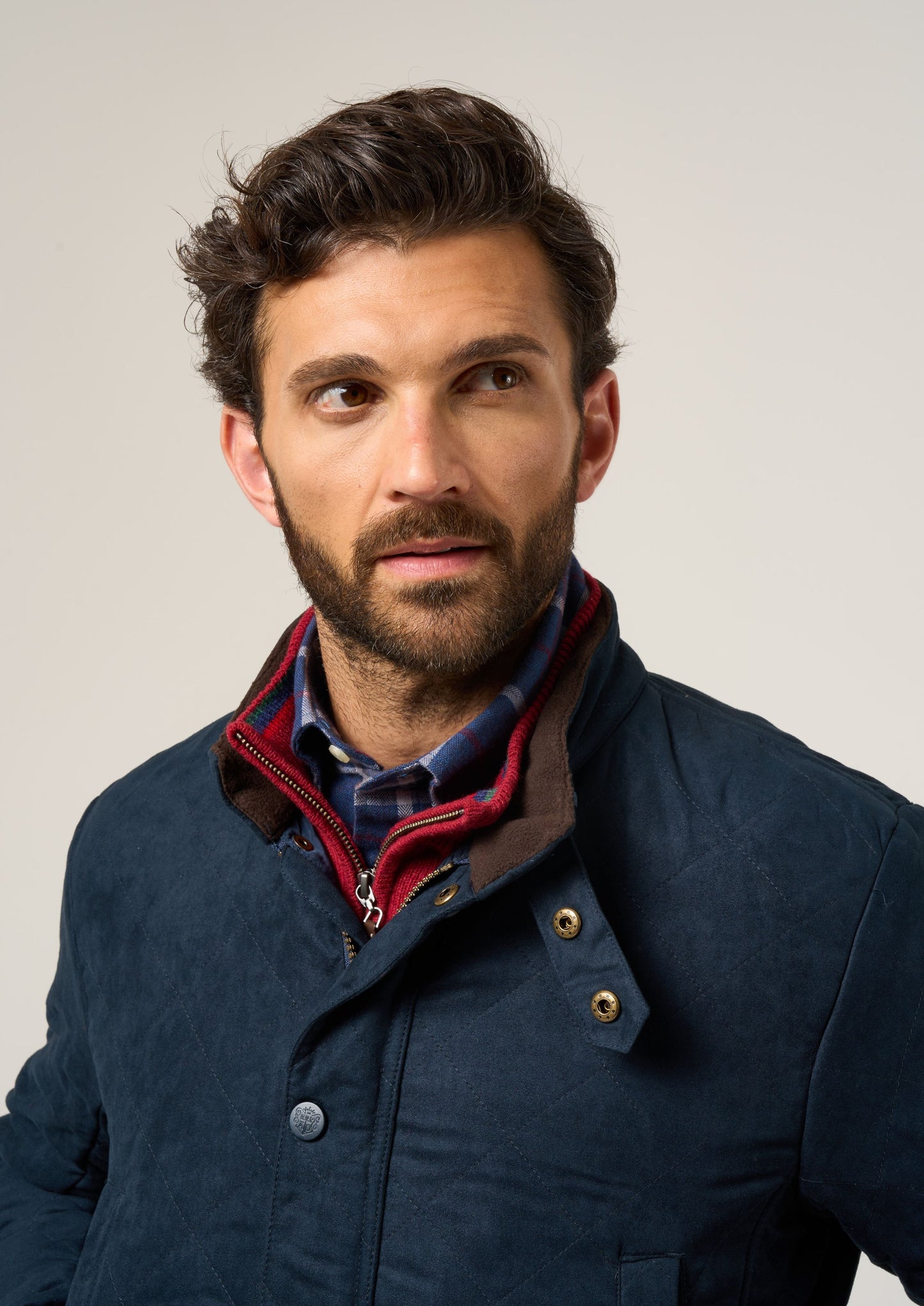 Felwell Men's Quilted Jacket In Dark Navy