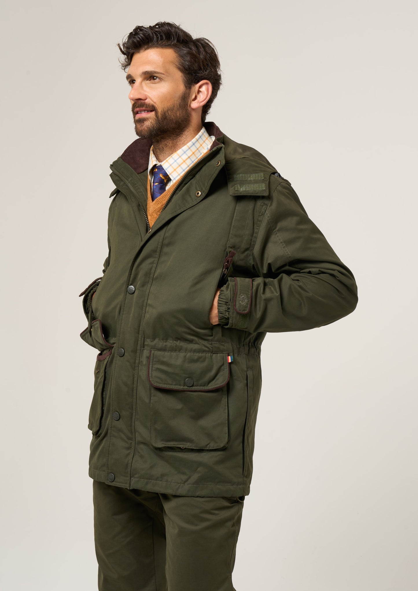 Milwood Men's Waterproof Shooting Coat In Olive