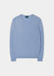 Cromford Luxury Cotton Jumper In Steel Blue