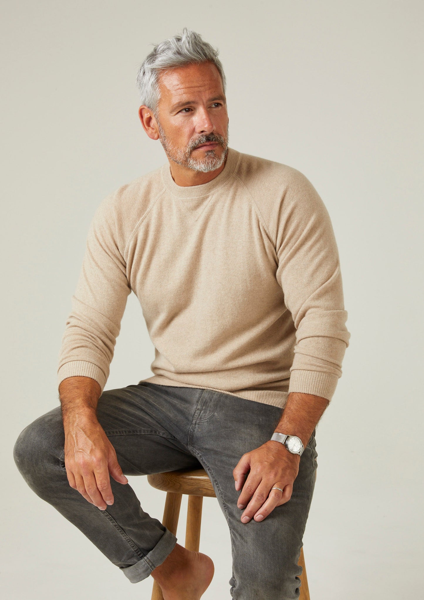 Assington Cashmere Linen Sweatshirt - Regular Fit