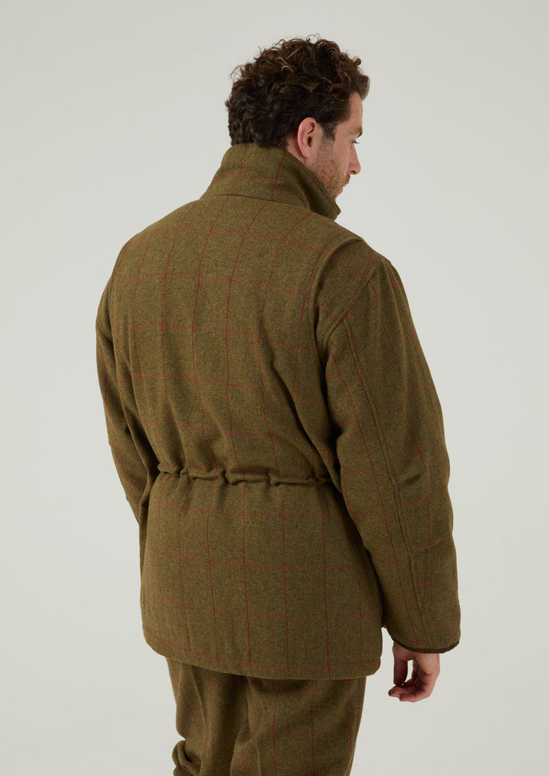 Combrook Men's Tweed Shooting Field Coat In Sage 