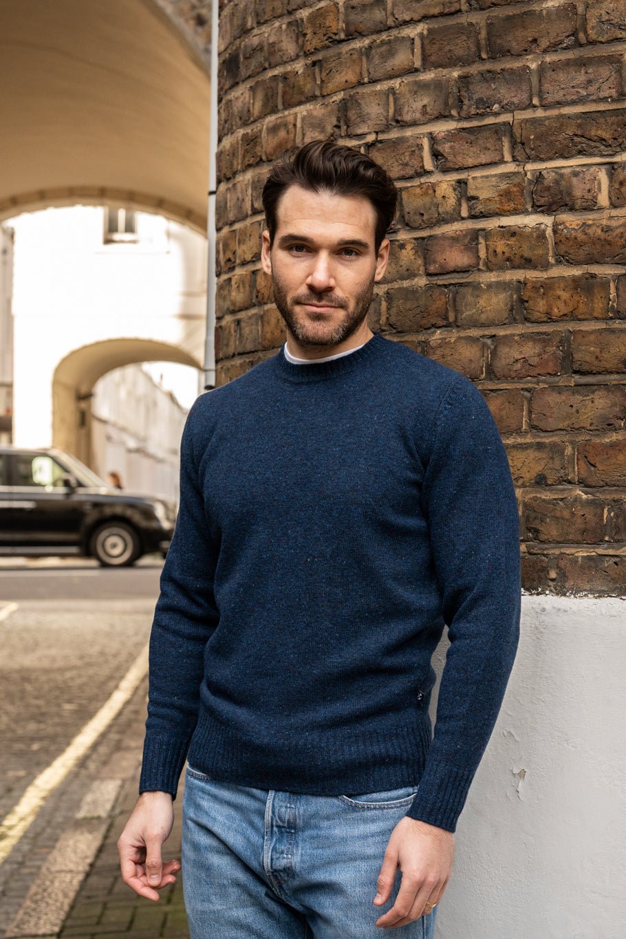 Cranwich Men's Luxury Donegal Jumper In Broe