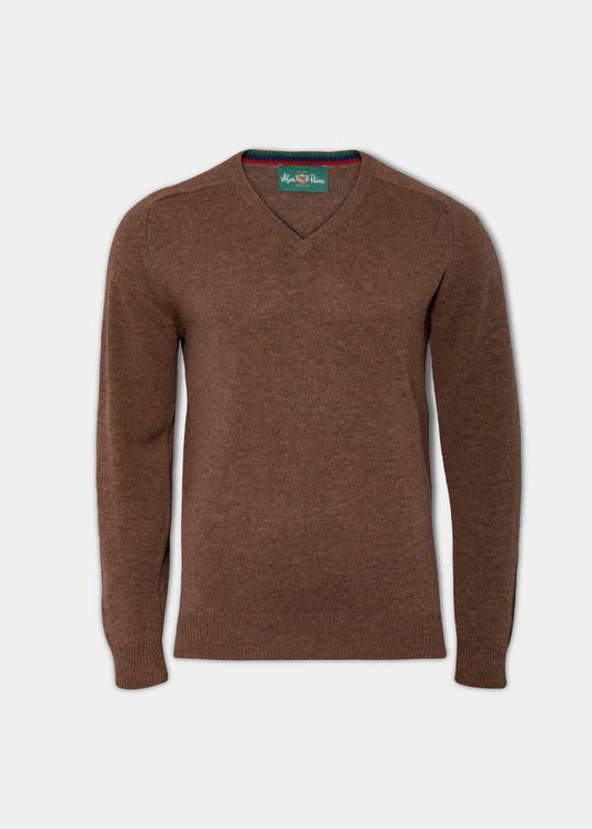 Mens_Lambswool_Jumper_Tobacco_Streetly