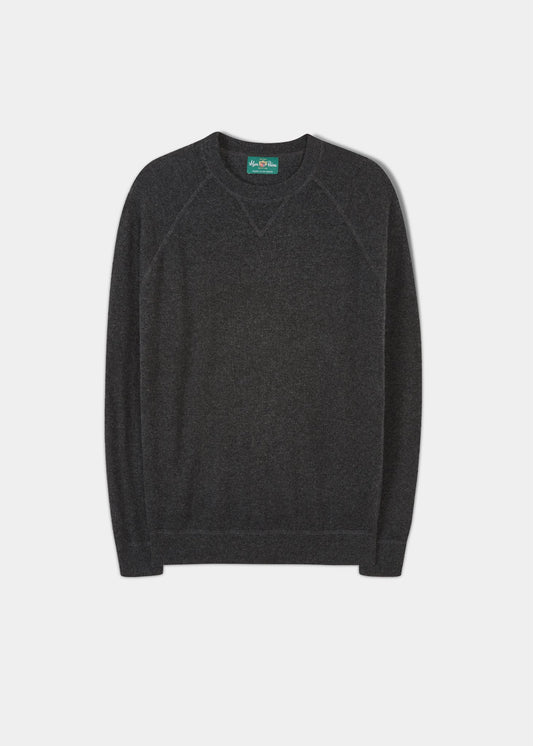 Assington Cashmere Charcoal Sweatshirt - Regular Fit