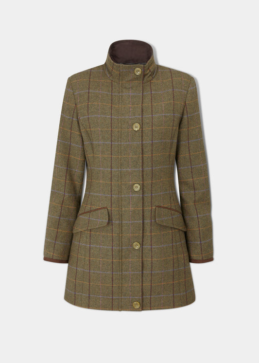 Combrook Ladies Tweed Field Jacket In Hazel 