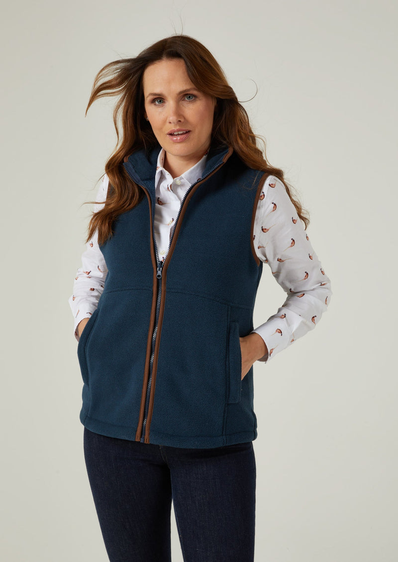 Aylsham Ladies Fleece Gilet In Blue Steel 