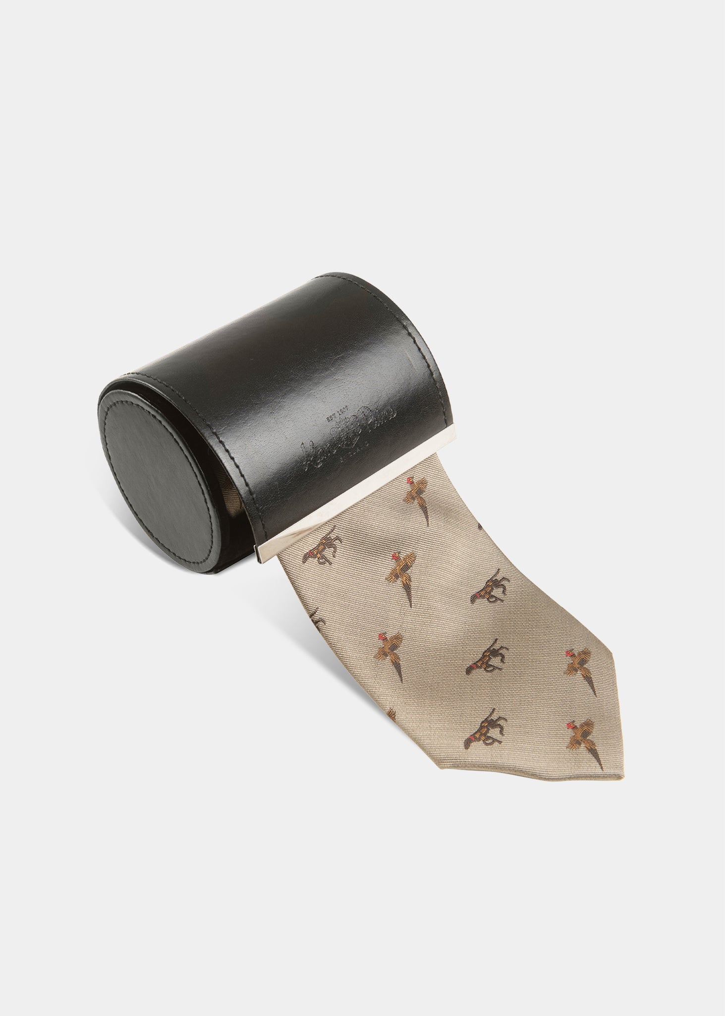 mens-ripon-silk-country-tie-bird-dog-design-gold