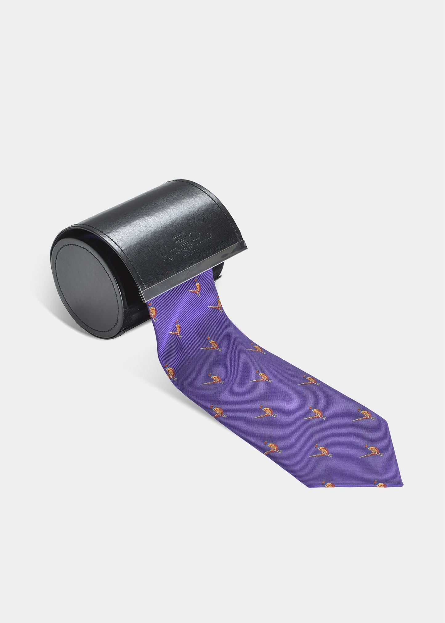 mens-ripon-silk-country-tie-standing-pheasant-design-purple