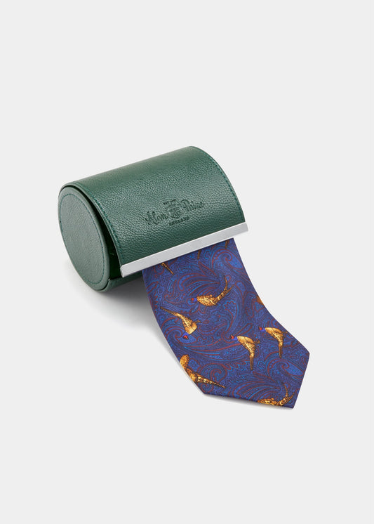 Ripon Silk Country Tie In Navy