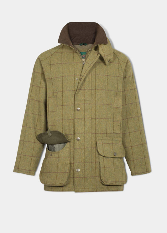 Rutland Tweed Shooting Coat In Lichen