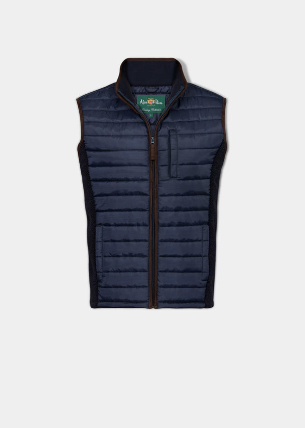 Highshore Men's Quilted Gilet In Dark Navy